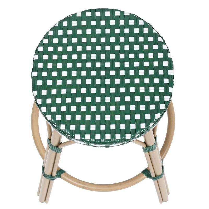 Schemel für die Bar aus aluminium und synthetischem Rattan 