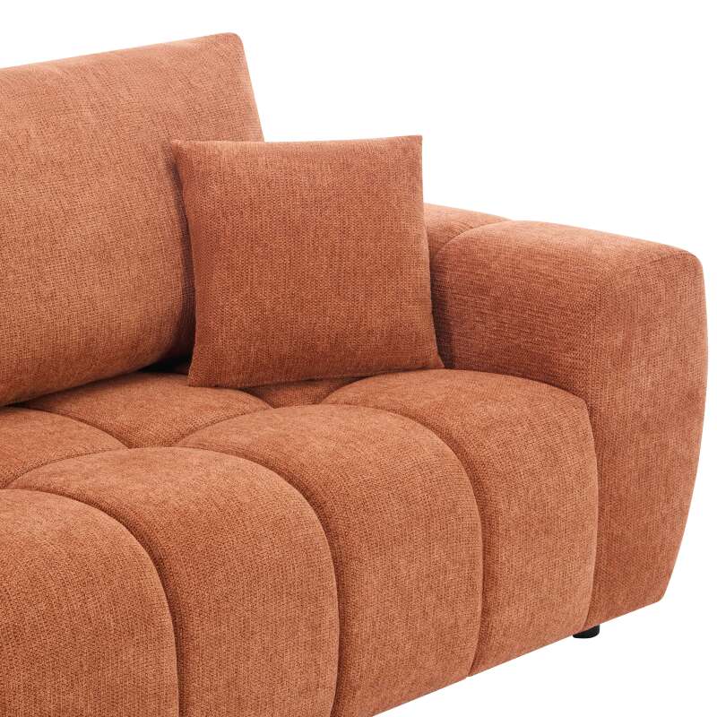 Sofa aus geradem Polyester, 3-Sitzer