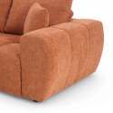 Ecksofa mit Chaiselongue links aus geripptem 3-Sitzer-Polyester