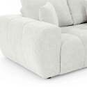Ecksofa mit gerader Chaiselongue aus geripptem 3-Sitzer-Polyester