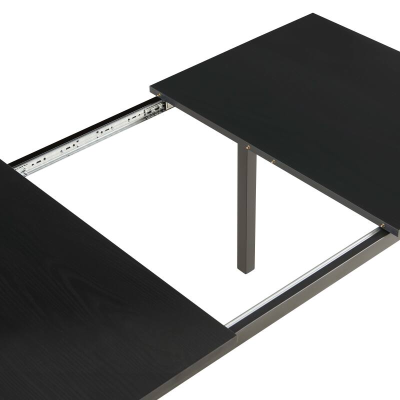 Esstisch Rechteckig (120/160 x 80 x 75 cm) aus MDF mit Melaminbeschichtung