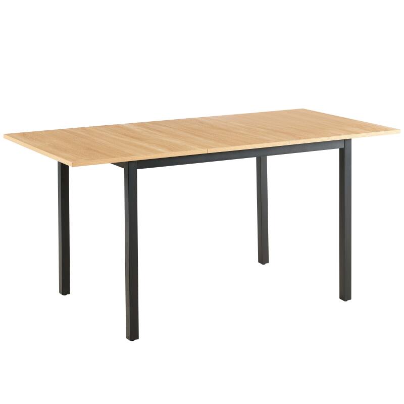 Esstisch Rechteckig (120/160 x 80 x 75 cm) aus MDF mit Melaminbeschichtung