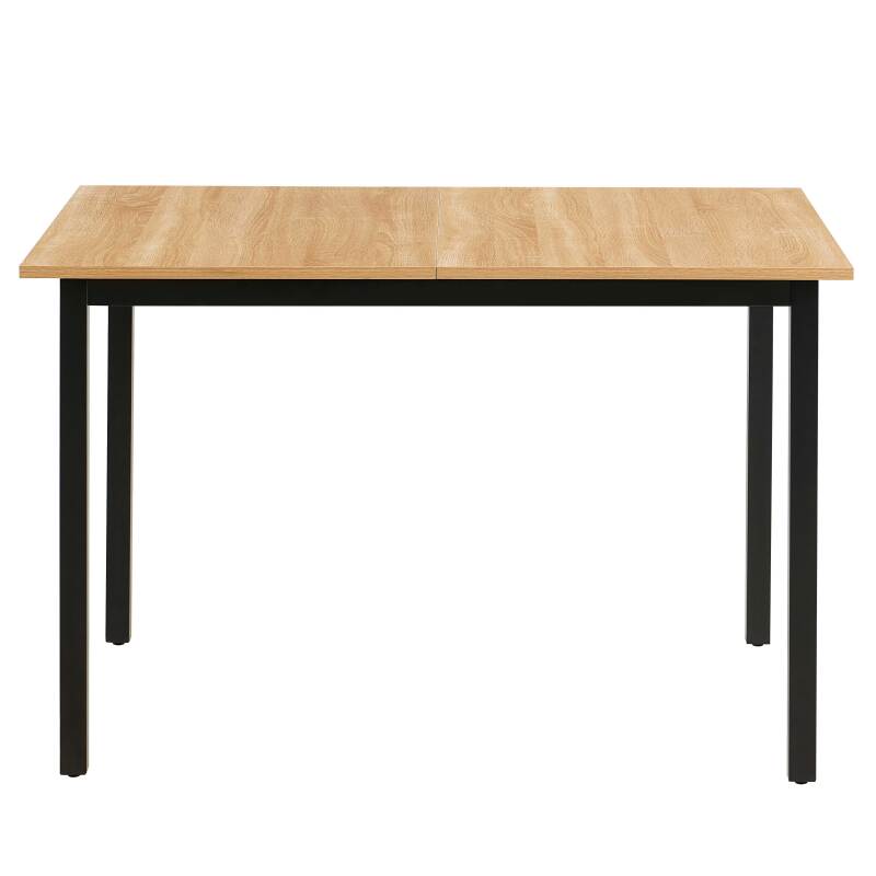 Esstisch Rechteckig (120/160 x 80 x 75 cm) aus MDF mit Melaminbeschichtung
