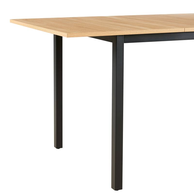 Esstisch Rechteckig (120/160 x 80 x 75 cm) aus MDF mit Melaminbeschichtung