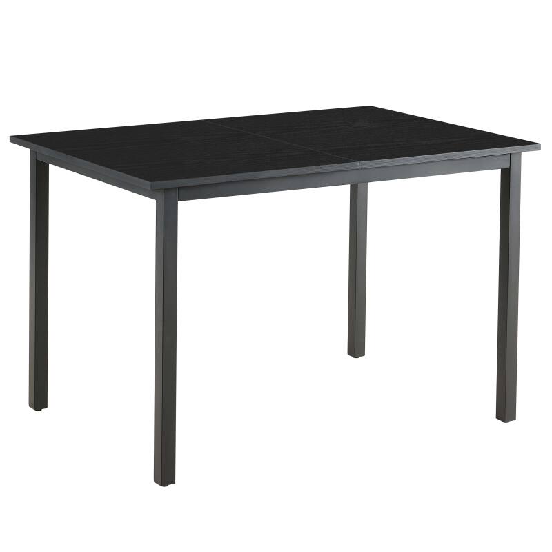 Esstisch Rechteckig (120/160 x 80 x 75 cm) aus MDF mit Melaminbeschichtung