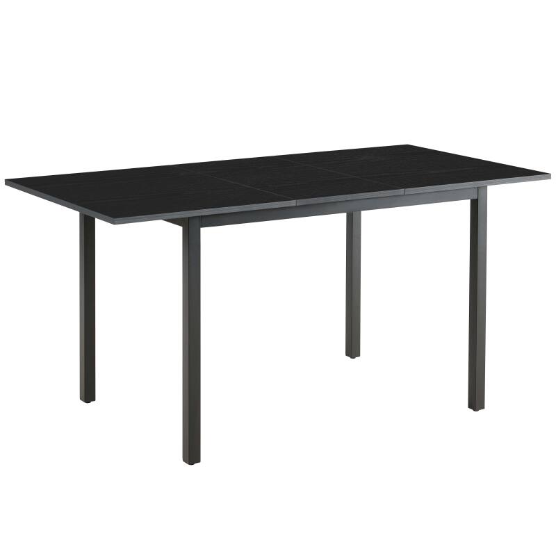 Esstisch Rechteckig (120/160 x 80 x 75 cm) aus MDF mit Melaminbeschichtung