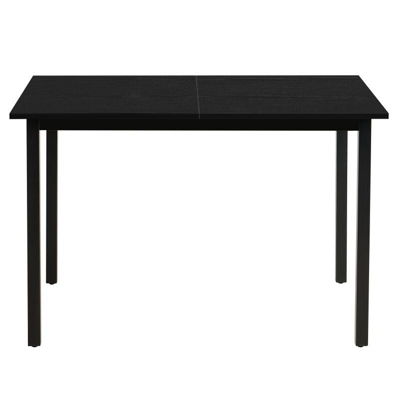 Esstisch Rechteckig (120/160 x 80 x 75 cm) aus MDF mit Melaminbeschichtung
