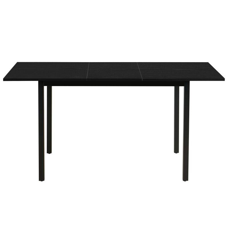 Esstisch Rechteckig (120/160 x 80 x 75 cm) aus MDF mit Melaminbeschichtung