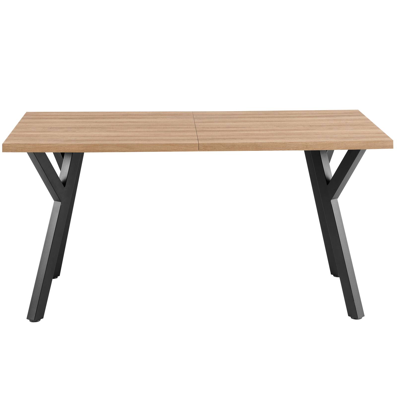 Esstisch, ausziehbar, aus MDF mit Melamindekor, rechteckig (160/240 x 90 x 76 cm)