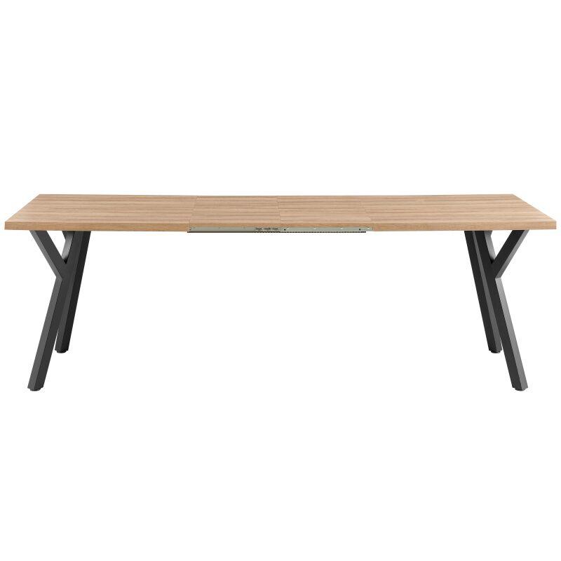 Esstisch, ausziehbar, aus MDF mit Melamindekor, rechteckig (160/240 x 90 x 76 cm)