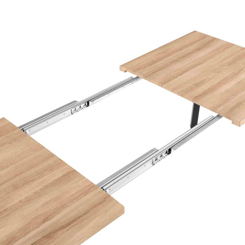 Esstisch, ausziehbar, aus MDF mit Melamindekor, rechteckig (160/240 x 90 x 76 cm)