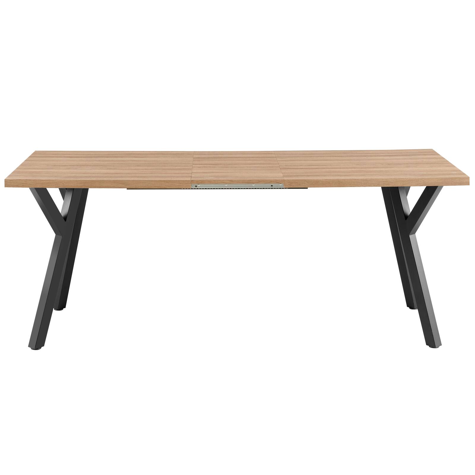 Esstisch, ausziehbar, aus MDF mit Melamindekor, rechteckig (160/240 x 90 x 76 cm)