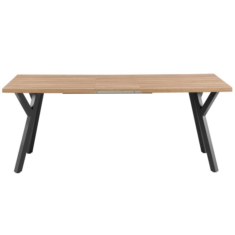 Esstisch, ausziehbar, aus MDF mit Melamindekor, rechteckig (160/240 x 90 x 76 cm)