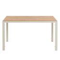 Esstisch 140 x 80 x 76,5 cm aus MDF mit Melaminbeschichtung