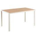 Esstisch 140 x 80 x 76,5 cm aus MDF mit Melaminbeschichtung