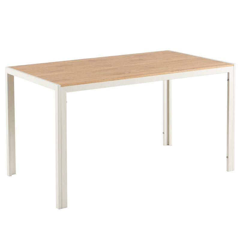 Esstisch 140 x 80 x 76,5 cm aus MDF mit Melaminbeschichtung