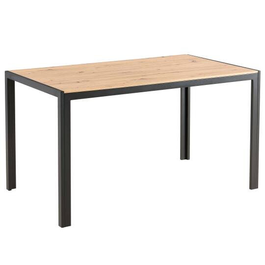 Esstisch 140 x 80 x 76,5 cm aus MDF mit Melaminbeschichtung