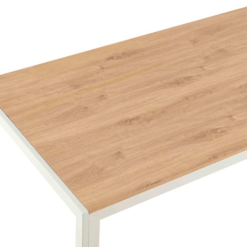Esstisch 140 x 80 x 76,5 cm aus MDF mit Melaminbeschichtung