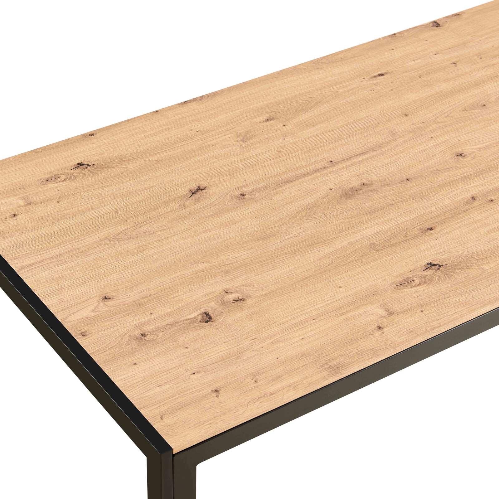 Esstisch 140 x 80 x 76,5 cm aus MDF mit Melaminbeschichtung