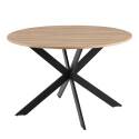 Esstisch Rund Ø 75,5 cm aus MDF mit Aluminiumfolie
