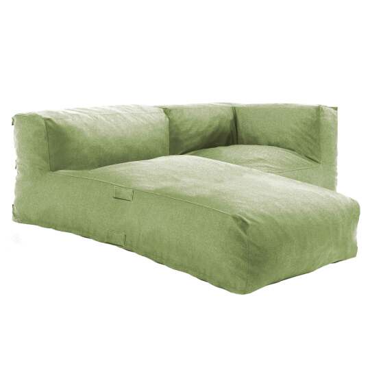 Modulare Gartenmöbel mit 1 Ecksessel und 1 Chaiselongue