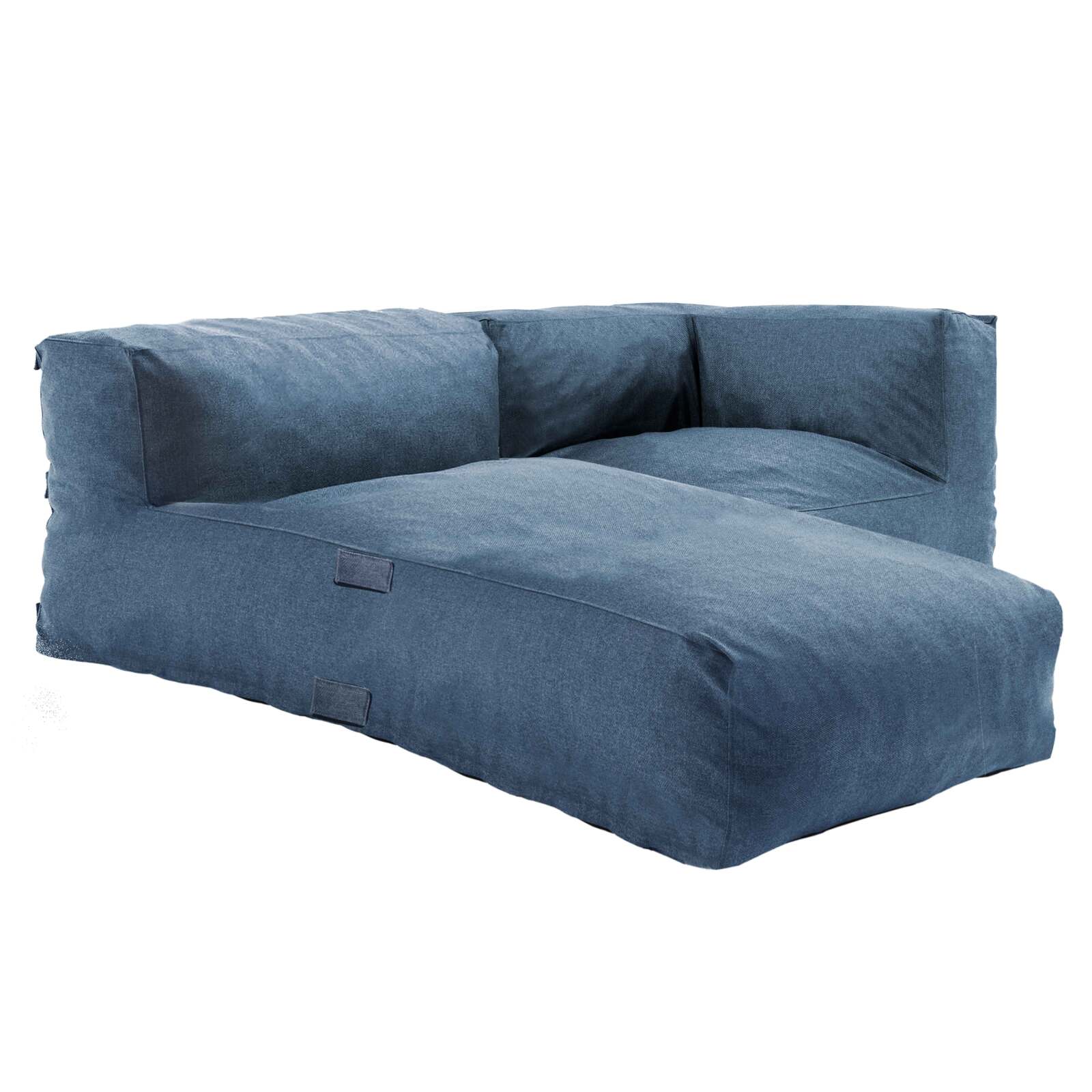 Modulare Gartenmöbel mit 1 Ecksessel und 1 Chaiselongue