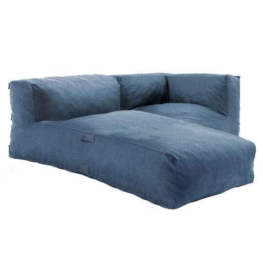 Modulare Gartenmöbel mit 1 Ecksessel und 1 Chaiselongue