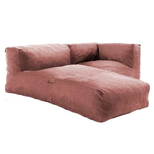 Modulare Gartenmöbel mit 1 Ecksessel und 1 Chaiselongue