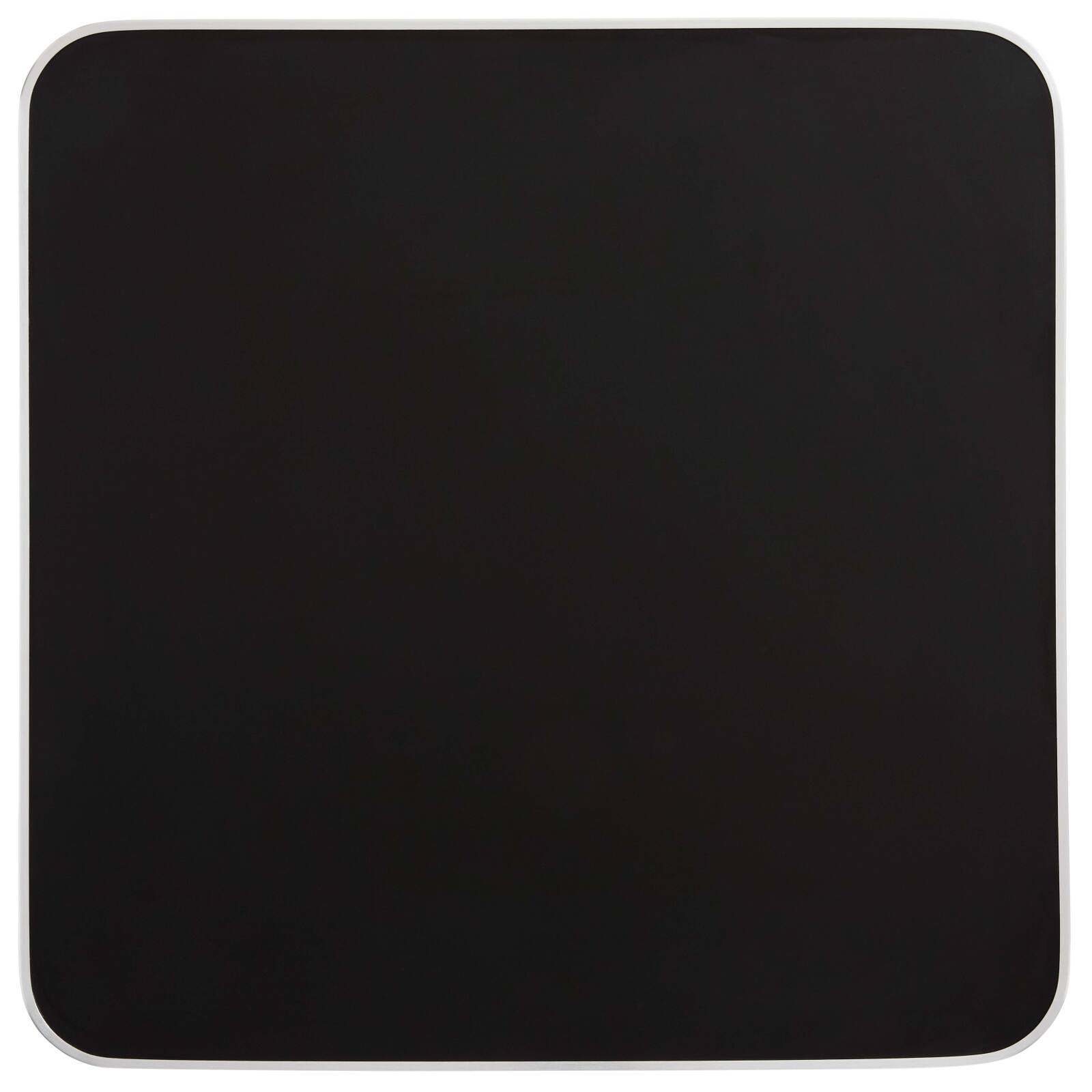 Quadratische Tischplatte aus Sperrholz mit Laminatbeschichtung und Aluminiumkanten 60 x 60 cm