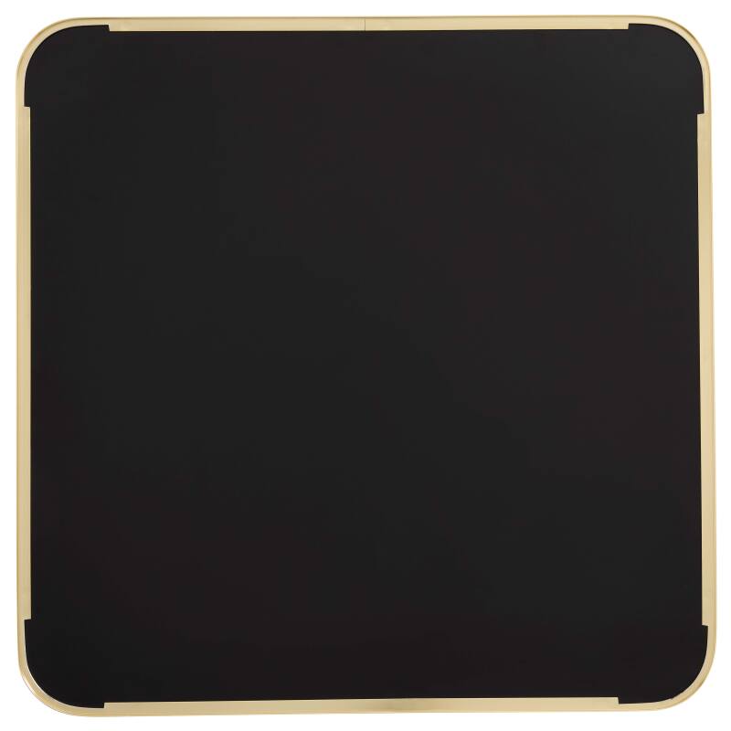 Quadratische Tischplatte aus Sperrholz mit Laminatbeschichtung und Aluminiumkanten 60 x 60 cm