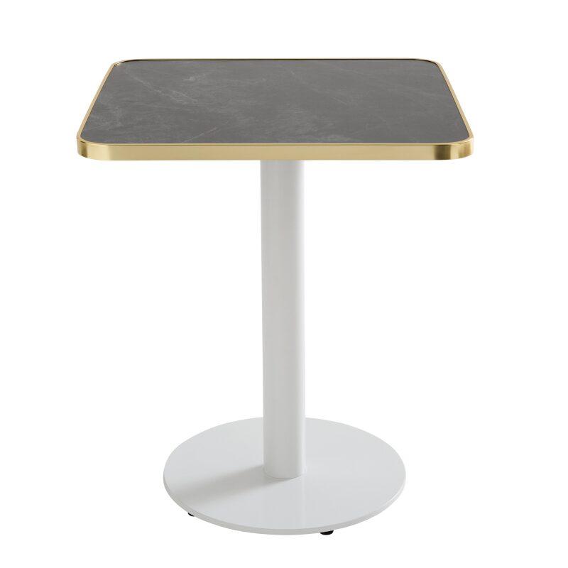 Quadratische Tischplatte aus Sperrholz mit Laminatbeschichtung und Aluminiumkanten 60 x 60 cm (6/7)