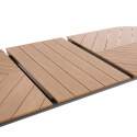Rechteckiger ausziehbarer Gartentisch aus Polywood 220/280 cm mit 8 Stühlen und 2 Stühlen mit Armlehnen
