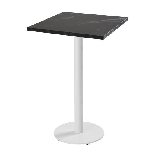 Esstisch hoch 60 x 60 cm aus Spanplatte mit Melaminbeschichtung