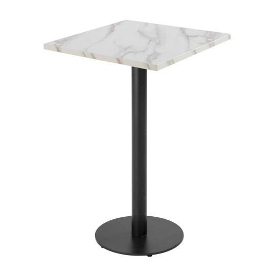 Esstisch hoch 60 x 60 cm aus Spanplatte mit Melaminbeschichtung