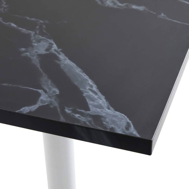 Esstisch hoch 60 x 60 cm aus Spanplatte mit Melaminbeschichtung