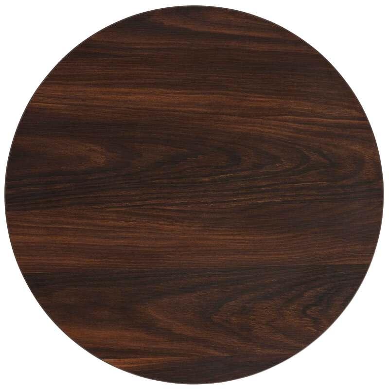 Esstisch hoch rund Ø60 cm aus Spanplatte mit Melaminbeschichtung (2/7)