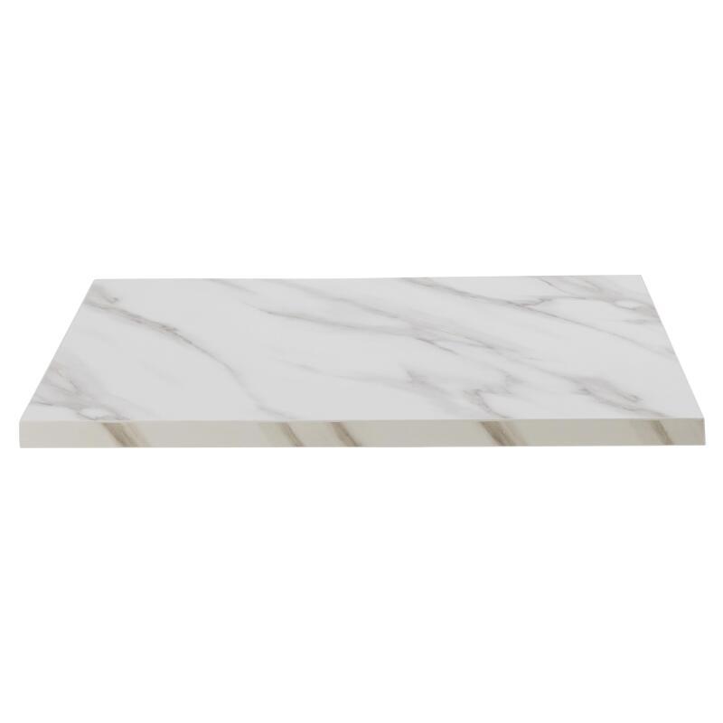 Quadratische Tischplatte aus Spanplatte mit Melaminbeschichtung 60 x 60 cm