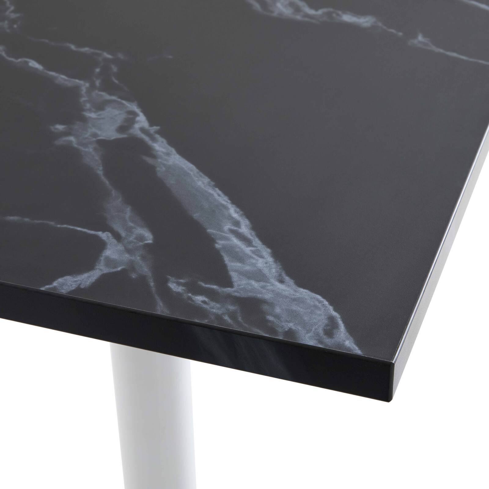 Quadratische Tischplatte aus Spanplatte mit Melaminbeschichtung 60 x 60 cm