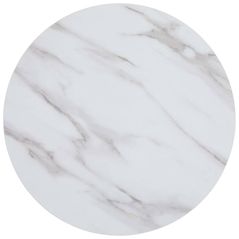 Esstisch Rund Ø 60 cm aus Spanplatte mit Melaminbeschichtung