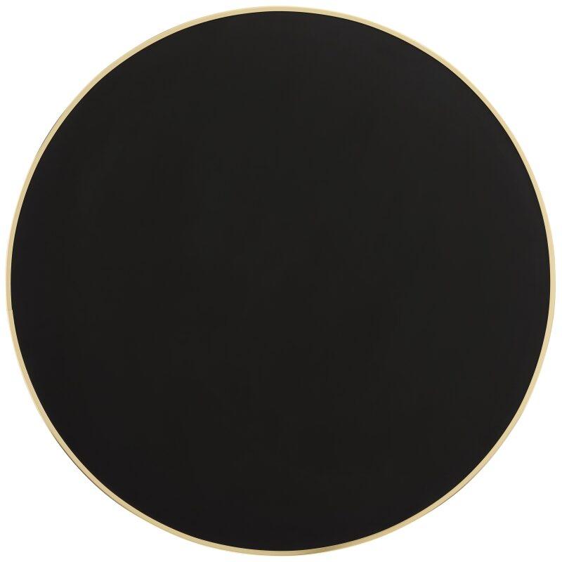 Runder Esstisch Ø 60 cm aus Sperrholz mit Laminatbezug und Aluminiumkanten (3/7)