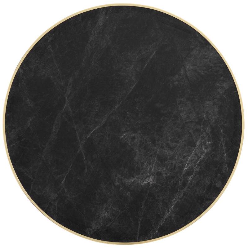 Hoher Kipptisch Ø 60 cm aus Sperrholz mit Laminatbelag und Aluminiumkanten (3/7)