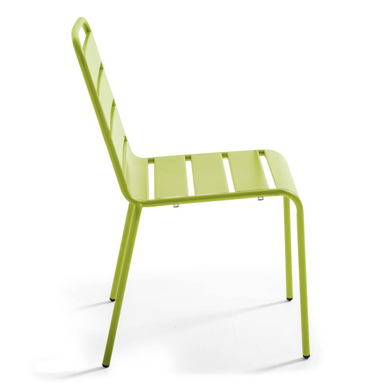 Rechteckiger Gartentisch 180 x 90 cm und 8 Metallstühle