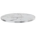 Tischplatte aus Sperrholz mit Laminatbeschichtung und Aluminiumkanten ⌀60 cm