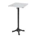 Hoher Kipptisch 60 x 60 cm aus Sperrholz mit Laminatbelag und Aluminiumkanten