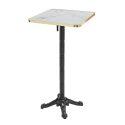 Hoher Kipptisch 60 x 60 cm aus Sperrholz mit Laminatbelag und Aluminiumkanten
