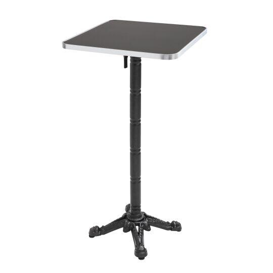 Hoher Kipptisch 60 x 60 cm aus Sperrholz mit Laminatbelag und Aluminiumkanten