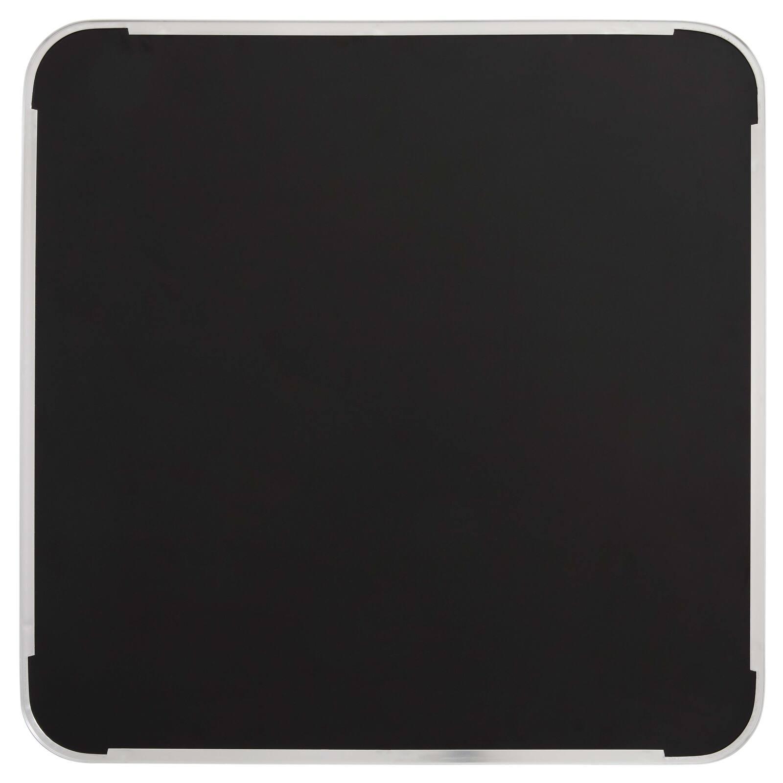 Hoher Kipptisch 60 x 60 cm aus Sperrholz mit Laminatbelag und Aluminiumkanten