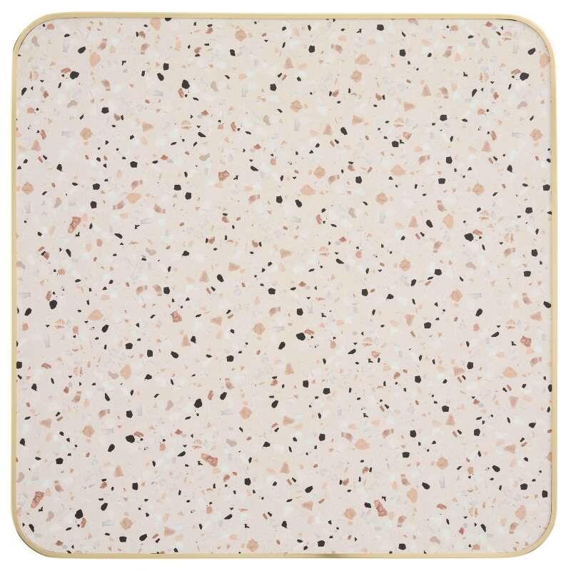 Kippbarer Esstisch 60 x 60 cm aus Sperrholz mit Laminatbelag und Aluminiumkanten