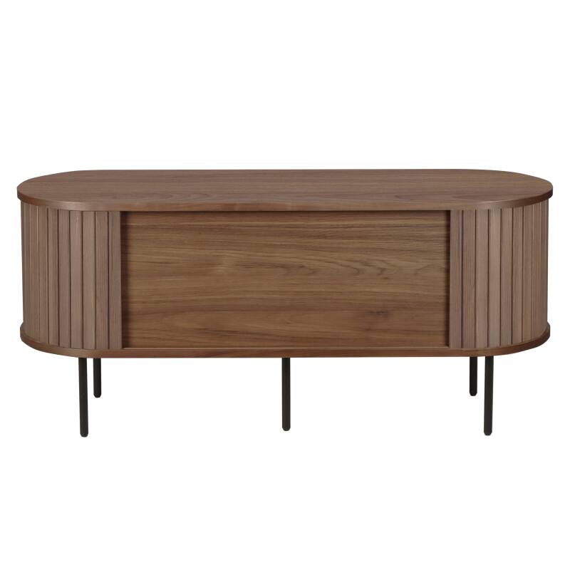 TV-Schrank aus MDF mit Melamin- und Stahldekor 120 cm (4/6)