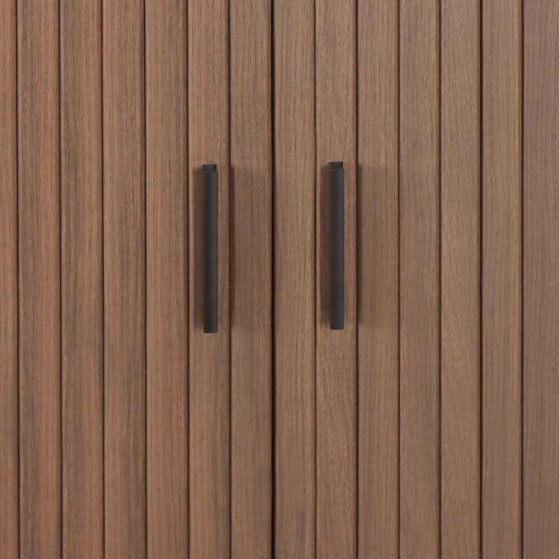 TV-Schrank aus MDF mit Melamin- und Stahldekor 120 cm (5/6)